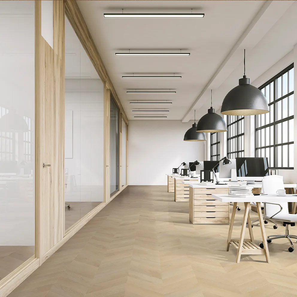 Chevron Essence 7,3 MM Naturel en un ambiente