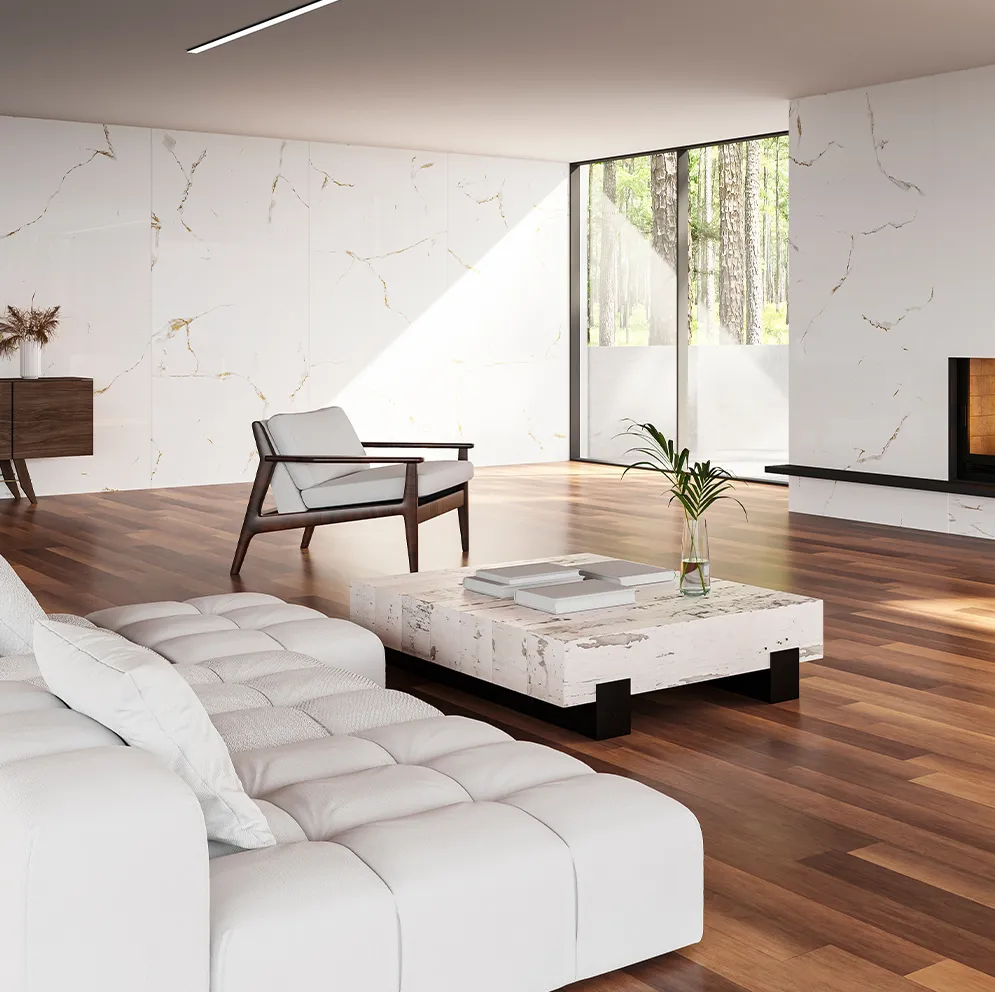 Kobert-In KB46 Calacata Gold en un ambiente