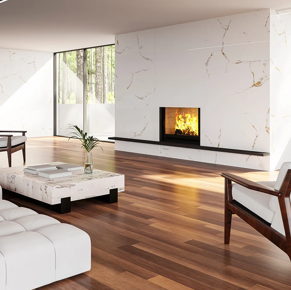 Kobert-In KB46 Calacata Gold en un ambiente