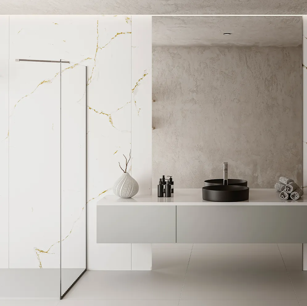 Kobert-In KB46 Calacata Gold en un ambiente