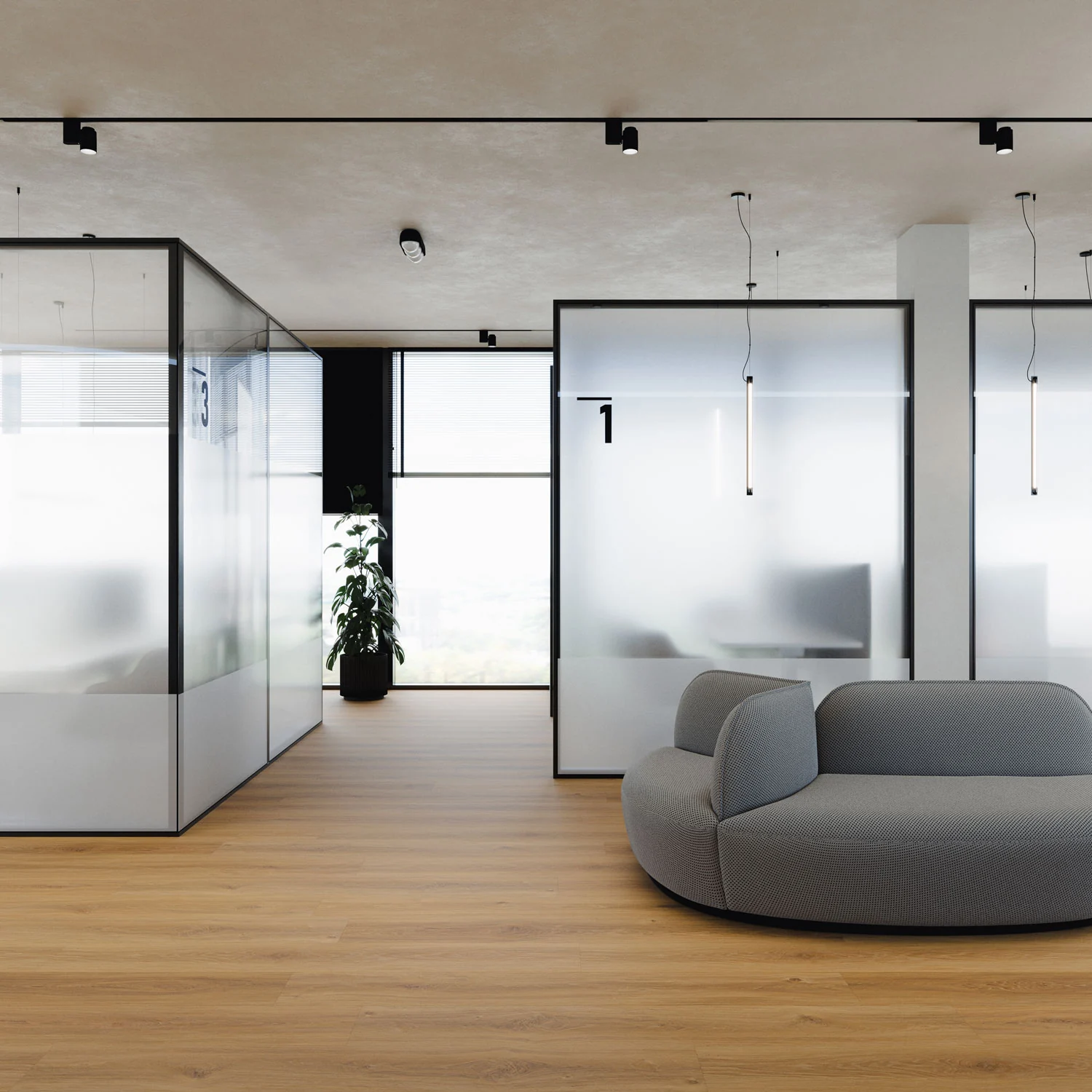 Rigid Core Premium Macadamia en un ambiente